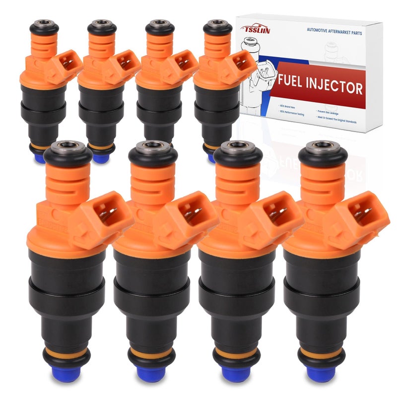 TSSLIIN Set of 8 Fuel Injectors Compatible withFord withLincoln withMercury Vehicles 46L 50L 54L 58L E150 E250 E350 F150 F250 F350 withMustang Replace OE 0280150943 - Image 2