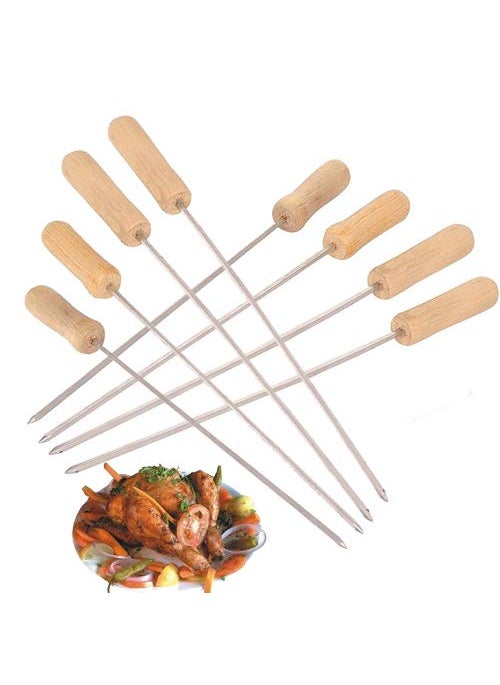 Geico-master Geicomaster Charcoal GrillPortable BBQ65892 Lightweight Simple Grill for Outdoor CookingCamping Picnics TravelBarbecue Grill with 8 Skewers 1 Grill 1 Tong Large Charcoal Grill  - Image 2