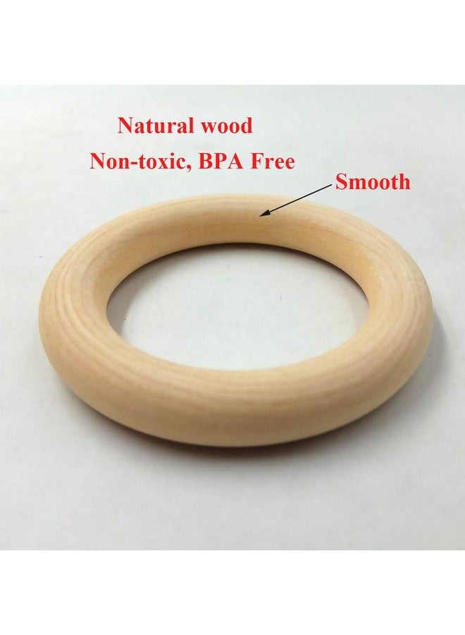 Alenybeby 30Mm Natural Wooden Ring Unfinished Solid 1.18In Wood Rings Circle For Ring Pendant And Connectors Jewelry Making Craft  - Image 4