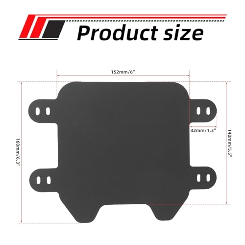 Fukaisu Motorcycle Front Number Plate ABS Plastic Ebike Front Plate Compatible with SurRon Light Bee X Electric Dirt Bike OffRoad Motorcycles Grey Number - Image 3