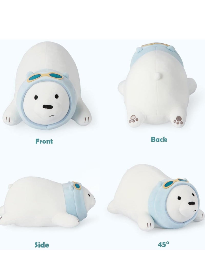 Polar Bear Plush Toy, 35cm Stuffed Animal Throw Plushie Pillow Doll, Soft fluffy Friend Hugging Plushie - Present for Every Age  Occasion - Image 3