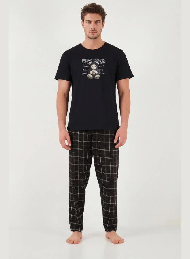 Buratti Buratti Cotton Regular Fit Printed Pajama Set for Men PAJAMA SET 6096165