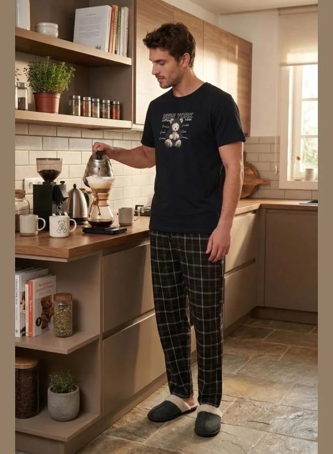 Buratti Buratti Cotton Regular Fit Printed Pajama Set for Men PAJAMA SET 6096165