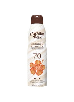 Hawaiian Tropic Weightless Hydration Sunscreen Spray Spf 70 : Spray Sunscreen Spf 70 High Spf Sunscreen Oxybenzone Free Sunscreen Hydrating Sunscreen Spf 70 6 Oz  - Image 2