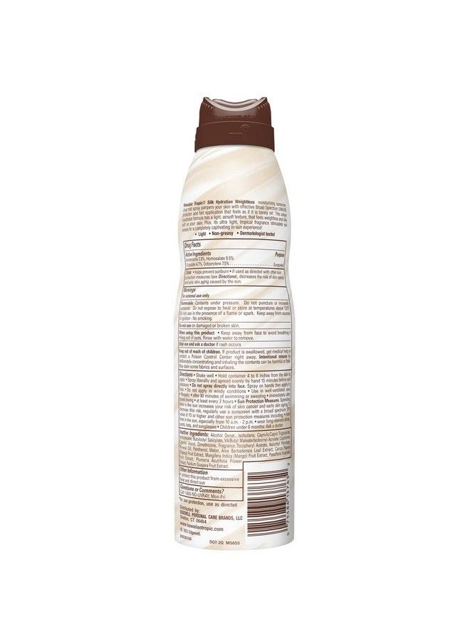 Hawaiian Tropic رذاذ واقي من الشمس خفيف الوزن بعامل حماية من الشمس 70: رذاذ واقي من الشمس بعامل حماية 70 عالي وواقي من الشمس خالٍ من الأوكسي بنزون وواقي من الشمس مرطب بعامل حماية 70، 6 أونصات  - Image 3