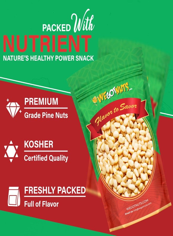 We Got Nuts - Raw Whole & Natural Pine Nuts 3 Lbs (48oz)– Premium Quality Fresh Kosher Pine Nuts - Natural & Healthy Snack – Great For Cooking, Pesto, Salads & More - Image 2