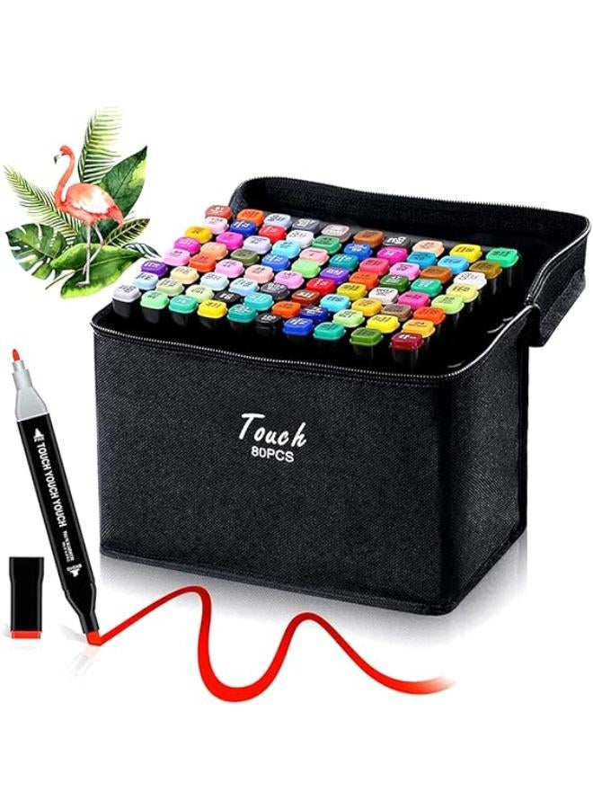 80 Color Marker Set - Image 1