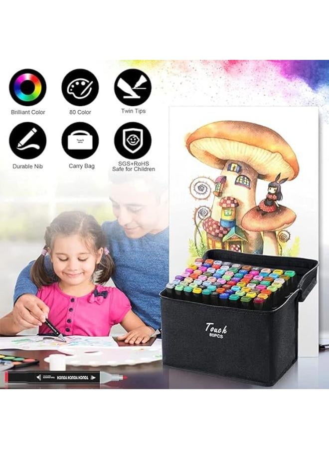 80 Color Marker Set - Image 2