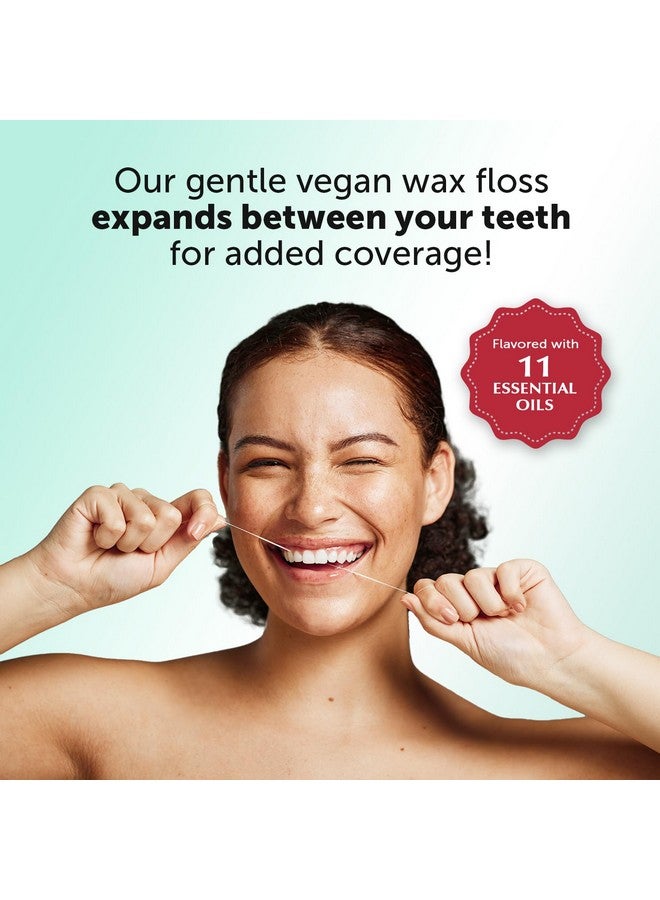 Eco-Dent Veganfloss Dental Floss Waxed Cinnamon Floss With Vegan Plantbased Wax Recyclable Cardboard Packaging 100 Yds (Pack Of 6) - Image 3