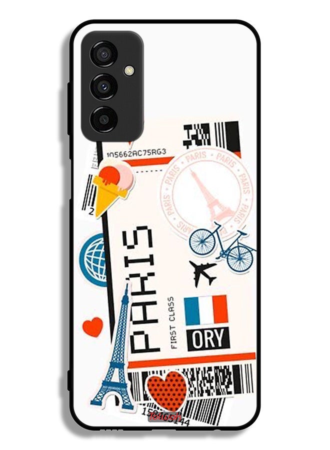 Tolwak Samsung Galaxy M23 Protective Case Cover Paris Sticker - Image 2