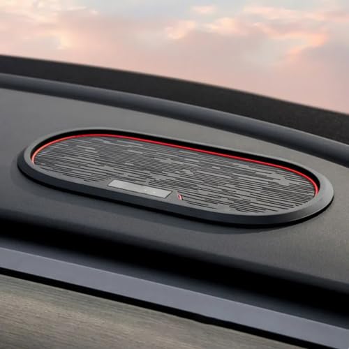 AAKICHI Car Dashboard Anti-Slip Mat PVC Storage Pad Organiser Black & Red, Vehicle Accessory - Image 1
