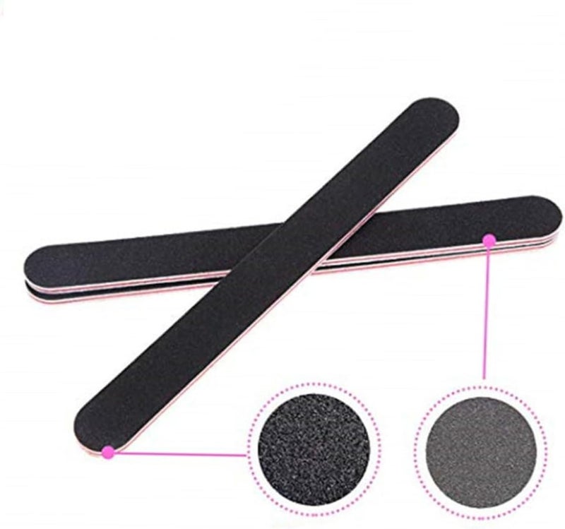 Square Nail File and Buffer Set 20pcs Double-Sided Nail Sanding Blocks High Elasticity Supplies for Women Manicure Home Use Random Color - Image 4