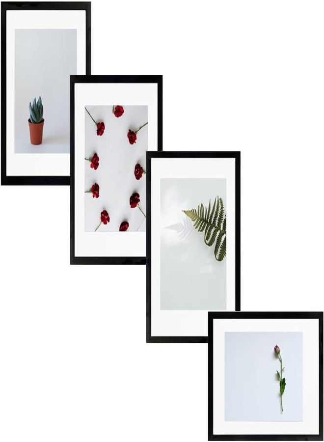 AKDC Generic 8.3X11.7 Black Picture Frames Set Of 4,Photo Frames For Wall Or Desktop Display,Poster Frame For Officehomeliving Room Wall Hanging Decoration Frame Wall Art - Image 5