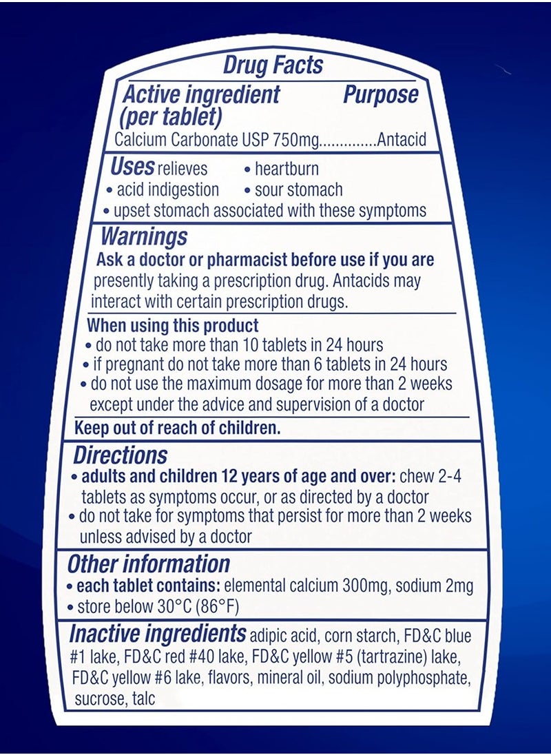 TUMS - Antacid Chewable Assorted Fruit Flavors - 330 Count - Image 1