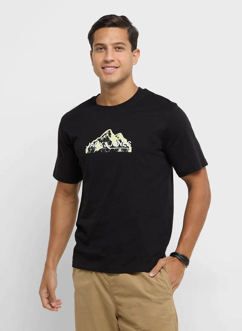 JACK & JONES Jcomountain Graphic Short Sleeve T-Shirt
