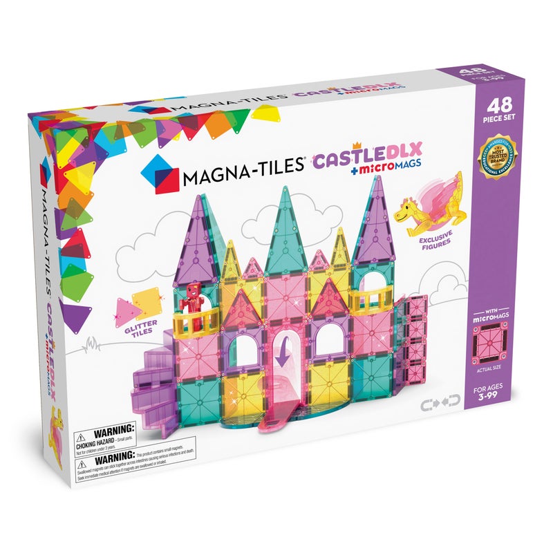 MAGNA-TILES مجموعة قلعة DLX 48 قطعة - Image 1