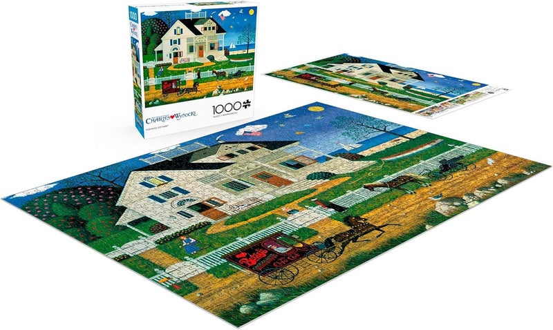 Buffalo Games Charles Wysocki Pickwick Cottage 1000 Piece Jigsaw Puzzle for Adults Challenging Puzzle Perfect for Game Nights Finished Size is 2675 x 1975