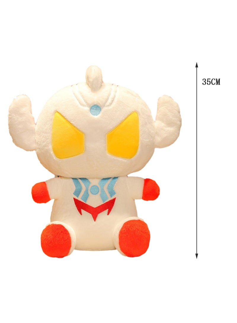 35 CM Cute Cartoon Ultraman Plush Toy Soft Stuffed Doll For Girls And Boys All Ages Gift  - Image 2