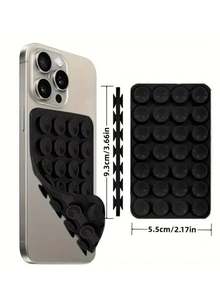 MIGOFAST Silicone Suction Cup Wall Stand Mat Multifunctional 24 Square Suction Phone Anti Slip Wall Phone Holder Mount - Image 1