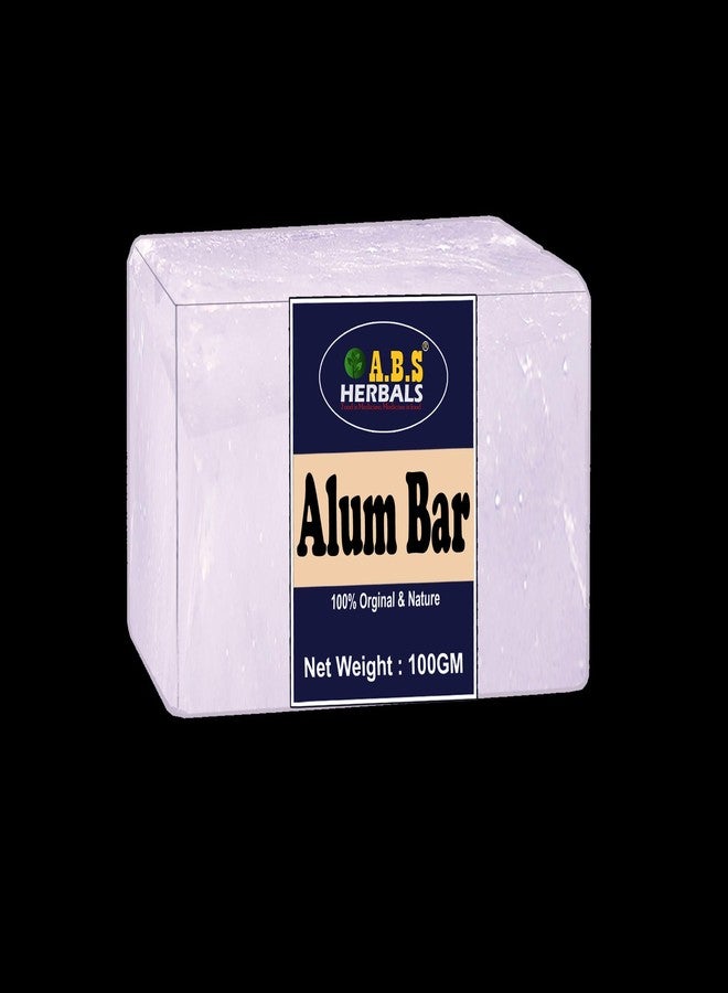 ABS HERBALS: Organic Alum bar,Shaving Kit Aid, Crystal White Alum Bar for Underarms & Shaving. Phitkari and Fitkari Bar.(Pack of 100Gm -1). - Image 5