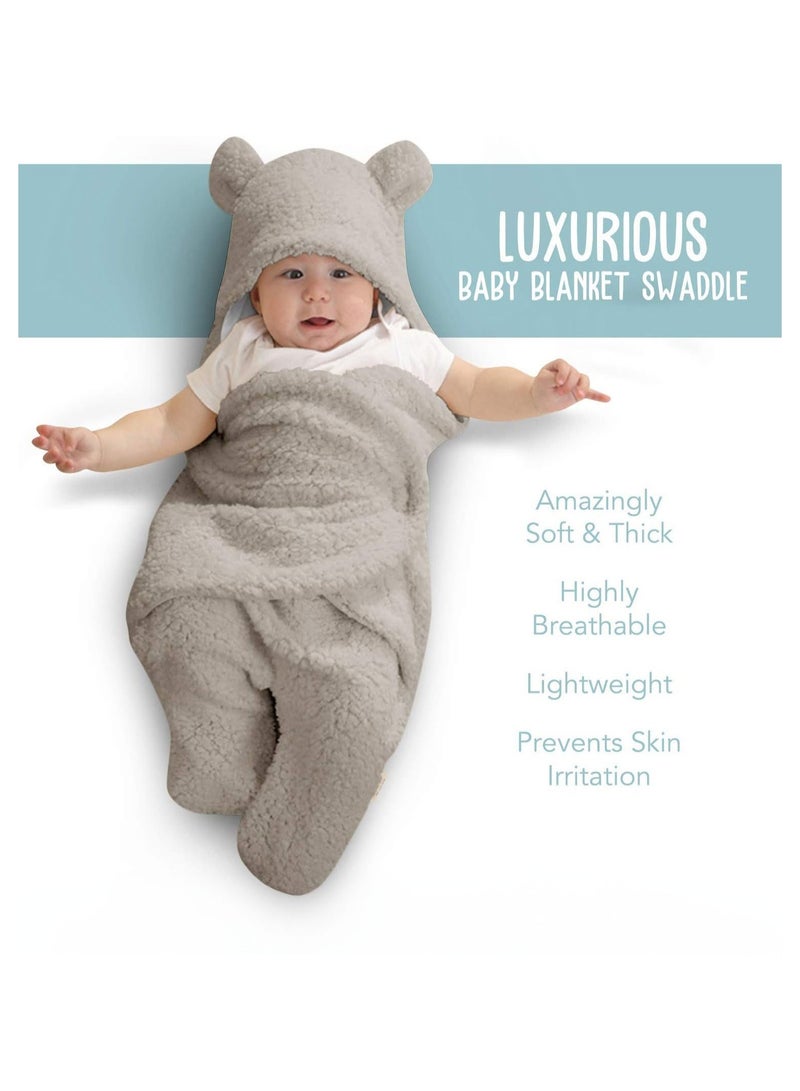 My Pumpkin Swaddle Blanket Ultra Soft Plush Essential Receiving Swaddling Wrap for Infants 0 to 6 Month - Image 3