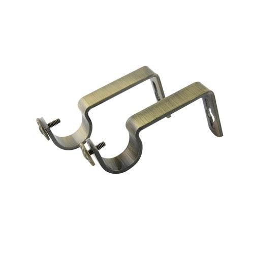 UNIQUELLA UNIQUELLA Antique Finish Lotus Curtain Bracket Set of 2 Pieces with Heavy 2 Piece Support for Door and Window Curtain  - Image 4