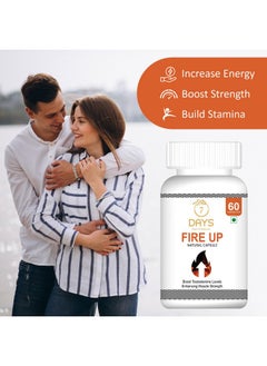 7 Days 7Daysnatural Fire Up Capsule For Men & Women Testosterone Booster Supplemnet With Safed Musli, Ashwagandha - 60 Capsules  - Image 3