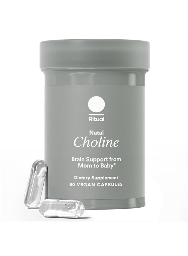 Ritual Natal Choline Supplement, 550mg, Supports Baby's Cognitive Function When Taken During Pregnancy and Choline Content in Breastmilk*, 30 Day Supply - Image 1