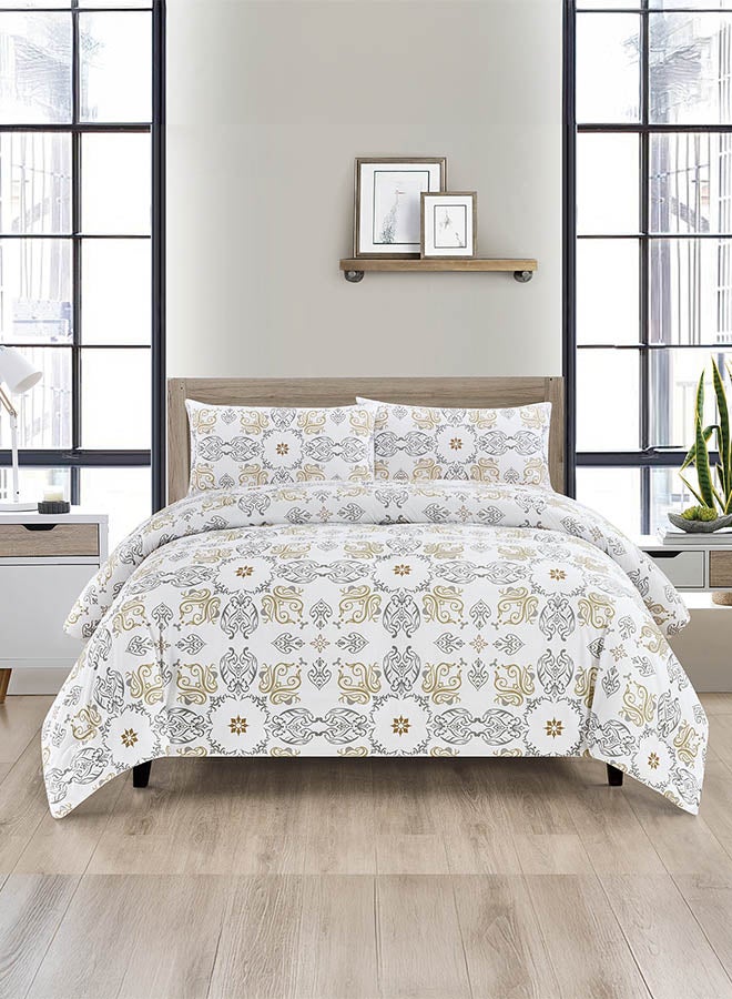 In-House Viola | Microfiber Comforter Set 4 Pieces - King - 260x240 cm - Multicolor  - Image 5