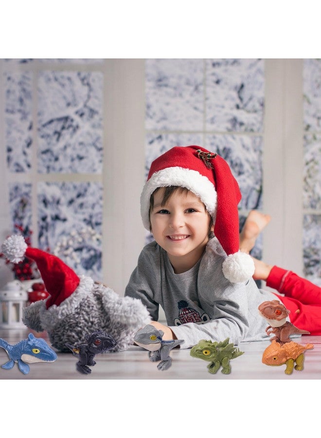 ledorr 6Pcs Dinosaur Action Figures With Movable Mouths, Dino Figure Chomp Toy Gifts 3 4 5 6 7 8 Year Old Boys And Girls. Dinosaur Figure Chomp Toys Gift For Kids  - Image 3