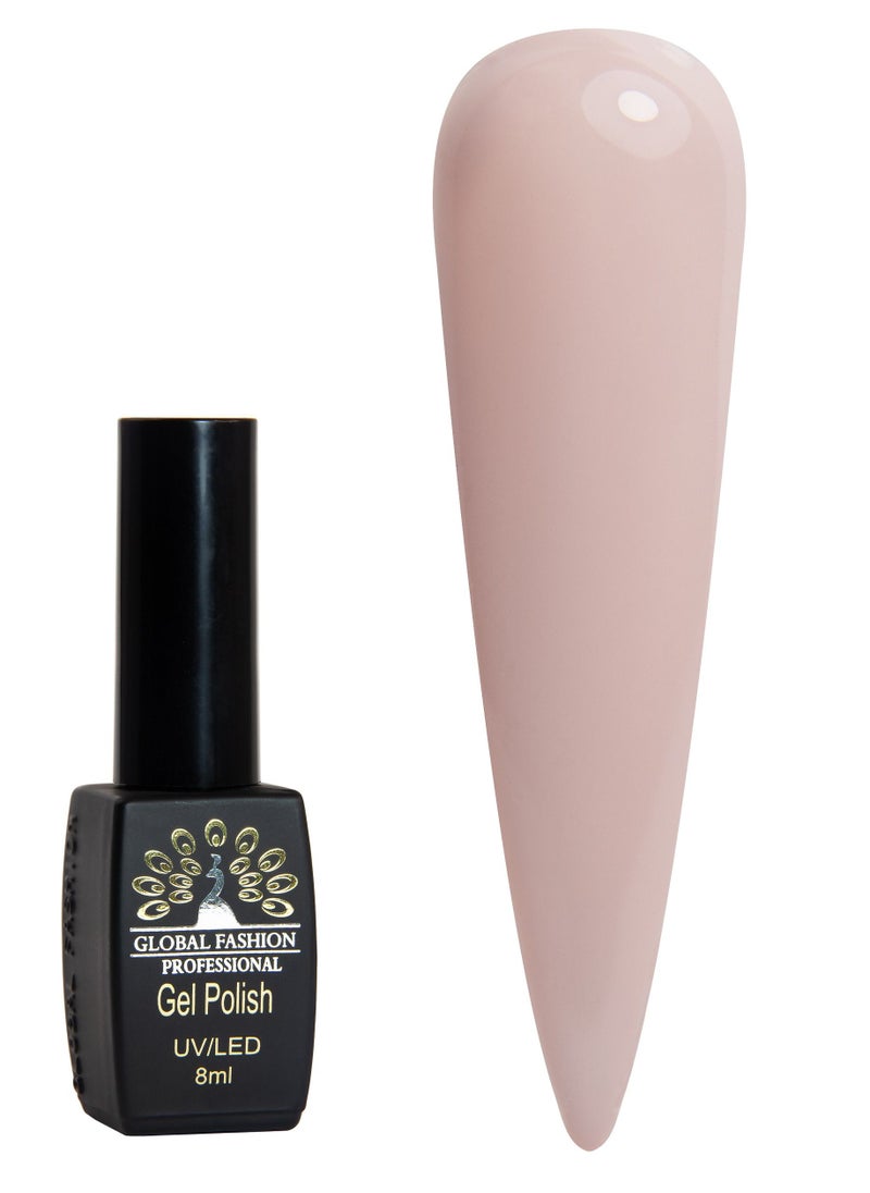 GLOBAL FASHION Global Fashion Black Elite Gel Polish | 132 Colors of Long-Lasting Elegance - 8ml | 374  - Image 1