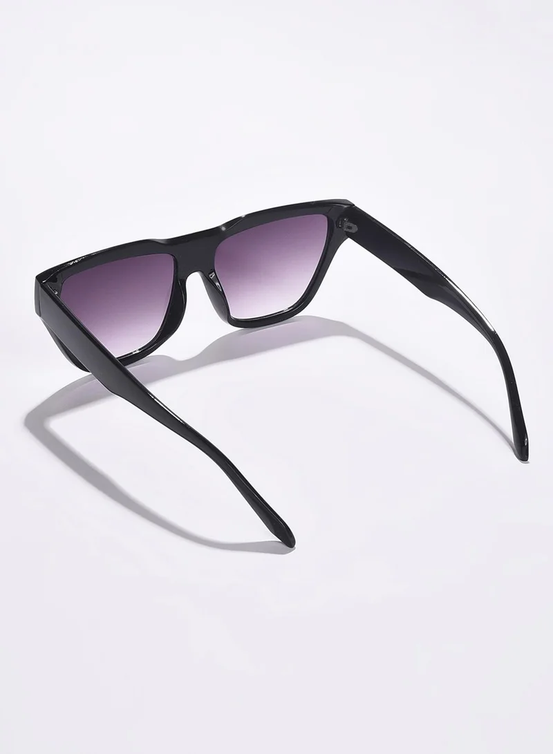 Haute Sauce Black Lens Black Butterfly Sunglasses