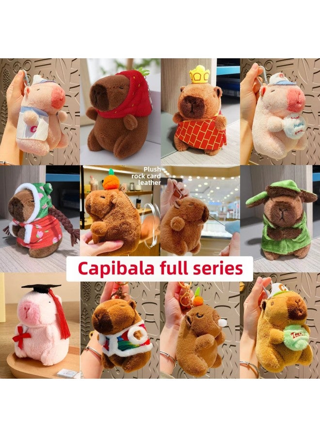 Net Red Kapibala Doll Cute Capybara Pendant Plush Toy Doll Doll Grab Machine Doll Wholesale-Specifications:9cm Capibala Wallet - Image 2