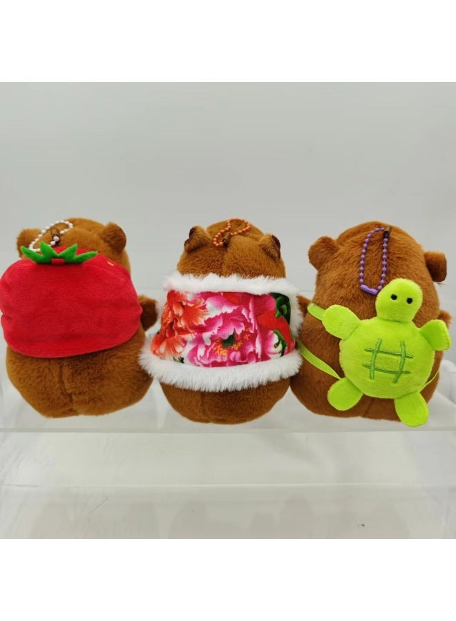 Net Red Kapibala Doll Cute Capybara Pendant Plush Toy Doll Doll Grab Machine Doll Wholesale-Specifications:9cm Capibala Wallet - Image 3