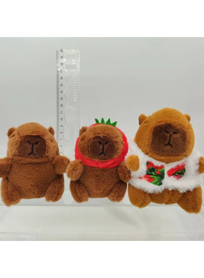 Net Red Kapibala Doll Cute Capybara Pendant Plush Toy Doll Doll Grab Machine Doll Wholesale-Specifications:9cm Capibala Wallet - Image 4
