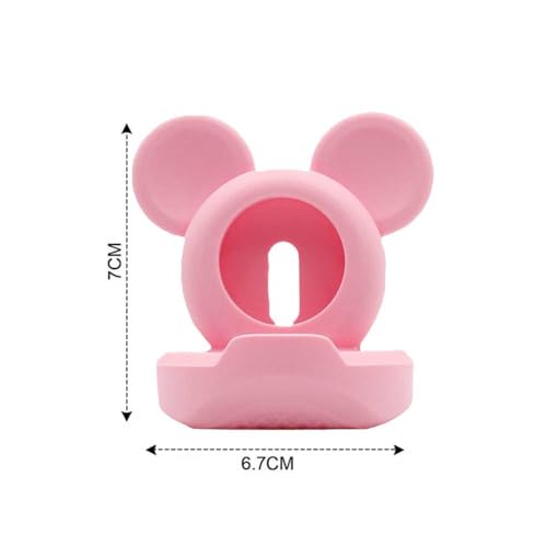 zougon Cute Mouse Charger Stand for Apple Watch, Silicone Desk Stand Holder for iWatch, Charging Station Dock Holder Compatible with All Apple Watch Series Ultra/SE/8/7/6/5/4/3/2/1 (Not Include Charger) - Image 3