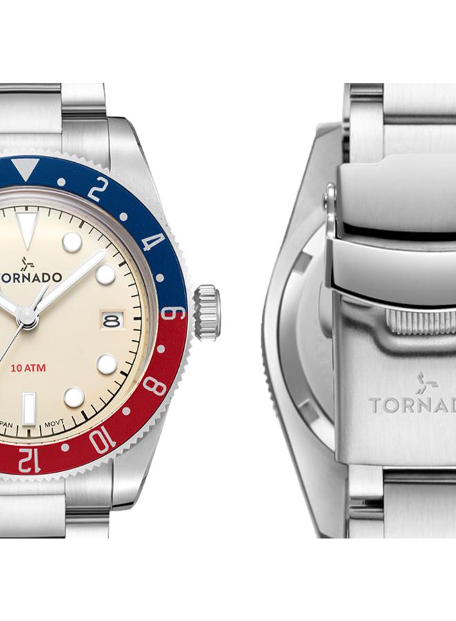 TORNADO Men's Stainless Steel Analog Watch T24006-SBSI - 40 mm - Image 3