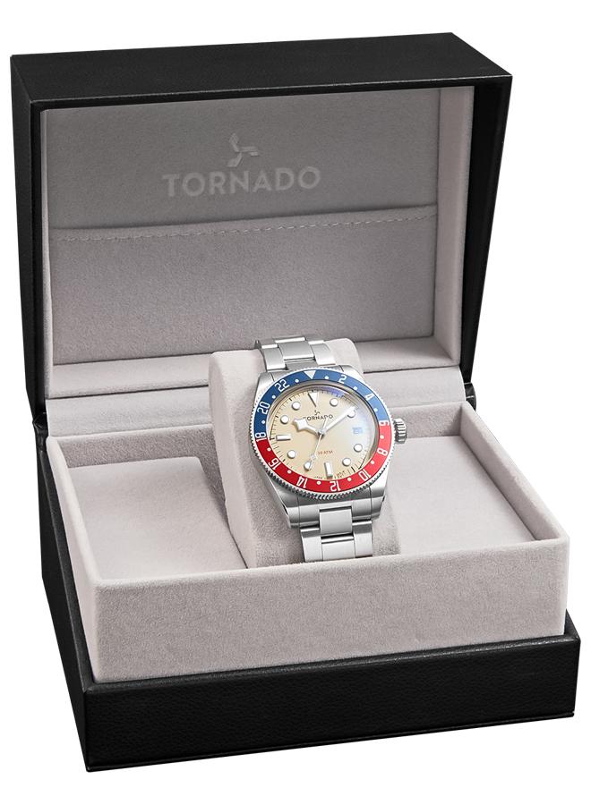TORNADO Men's Stainless Steel Analog Watch T24006-SBSI - 40 mm - Image 4