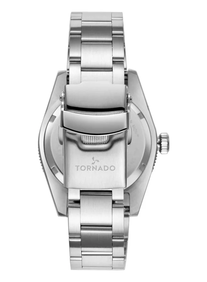 TORNADO Men's Stainless Steel Analog Watch T24006-SBSI - 40 mm