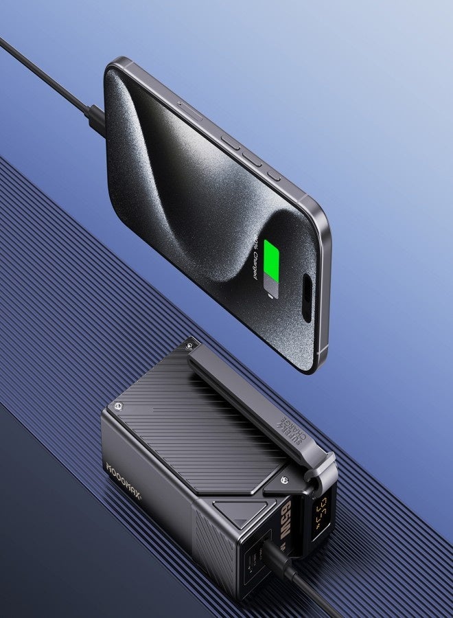 MOOGMAX power bank 20000mAh. Powerful power bank fast charging 65W. Dual-port fast charging battery (2* Type C PD charger). Portable powerbank supports laptop charging. powerbank 20000 with digital display. Portable charger iPhone, Samsung, Honor, & other phones & even laptops. From MOOGMAX - Image 3