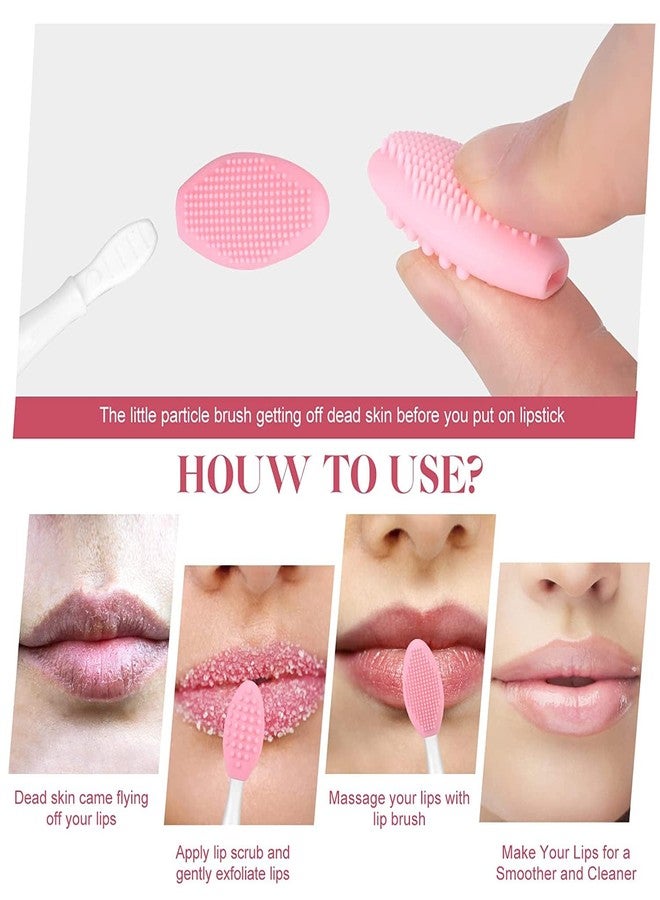KitchenFest® Silicone Double Sided Lip/Nose Exfoliating for Blackheads Remover Cleaning Soft Bristles Brush, Random Color (M, 2) - Image 4