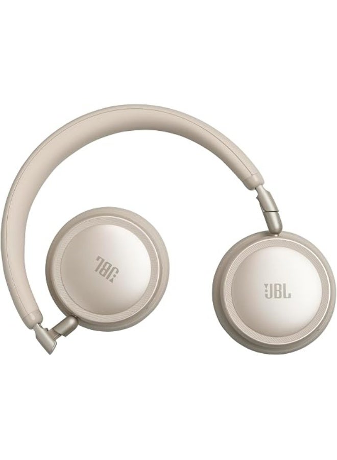 JBL Live 680NC Wireless On-Ear Headphones with Adaptive Noise Cancelling, Spatial Sound, Voice Control and JBL Pure Bass champagne - Image 2