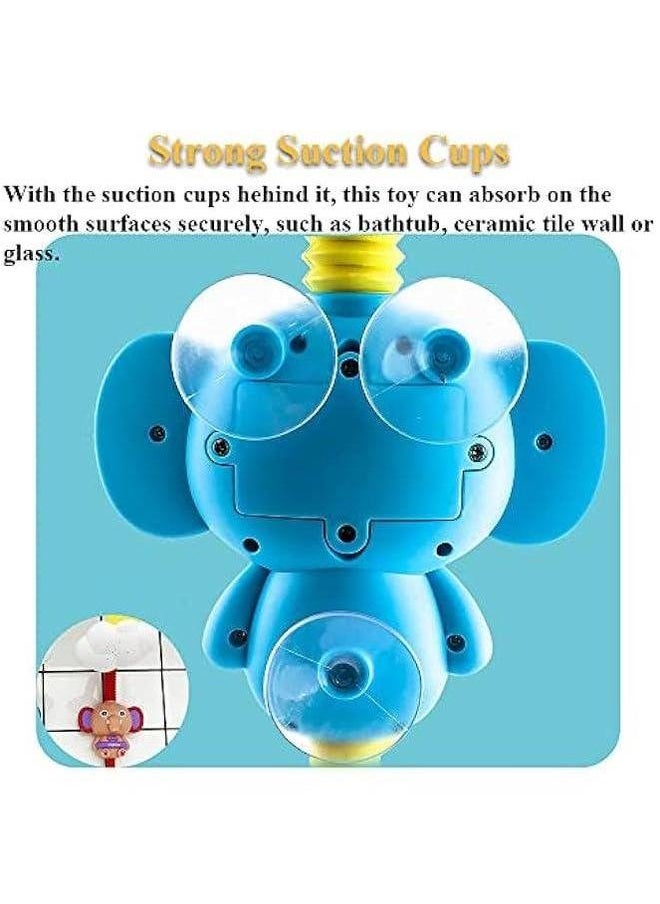 Generic - Bathtub Shower Head Toy, Elephant Electric Sprinkler Toy for Kids Tub Water Pump Bath Toddlers Hand with 3 Suction Cups (Pink) - Image 1