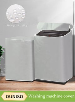 DUNISO All inclusive Washer Cover，Washing machine protective cover，Washing machine dust cover with zipper，sun-proof, rainproof, and waterproof for 99% of pulsator washing machines，XL  - Image 1