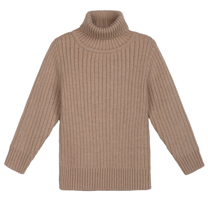 Soft And Waxy Baby Turtleneck All-In-One Velvet Knitwear Bottoming Shirt For Women, Versatile And Stylish 2025 Winter New Baby Knitwear - Image 1