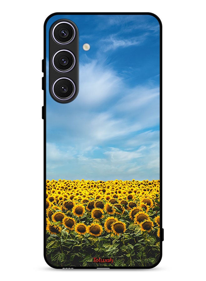 Tolwak Samsung Galaxy S25 FE Protective Case Cover Sunflowers Under The Sky - Image 1