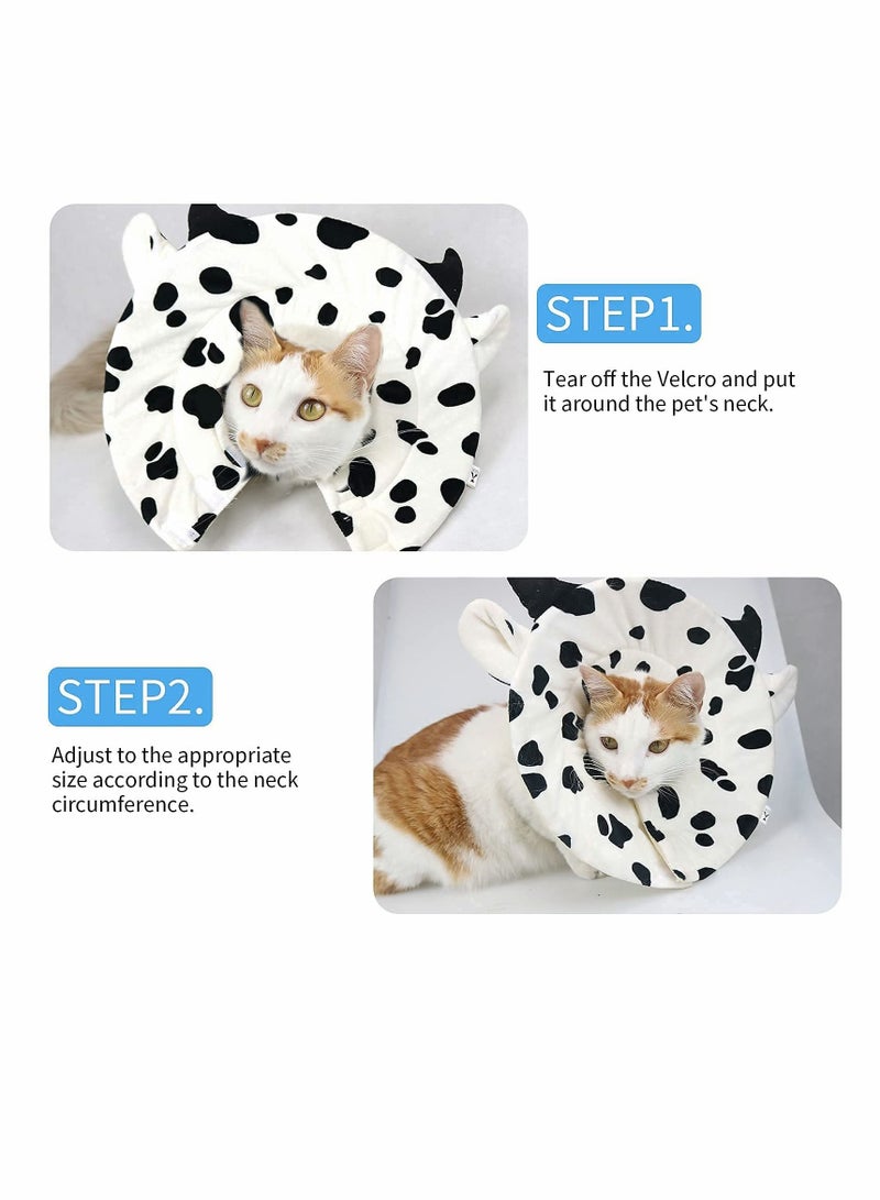 Excefore Adjustable Cat Cone Collar Soft, Cute Cat Recovery Collar, Cat Cones After Surgery for Kittens  - Image 4