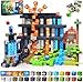 GraceDuck Magnetic Blocks 150 PCS Dinosaur Volcano Forest Castle Set with Light Up Blocks Kids Classroom Sensory Toy for Toddlers STEM Construction Stacking Toy Kids 3 Boys Easter Basket Stuffers - Image 3