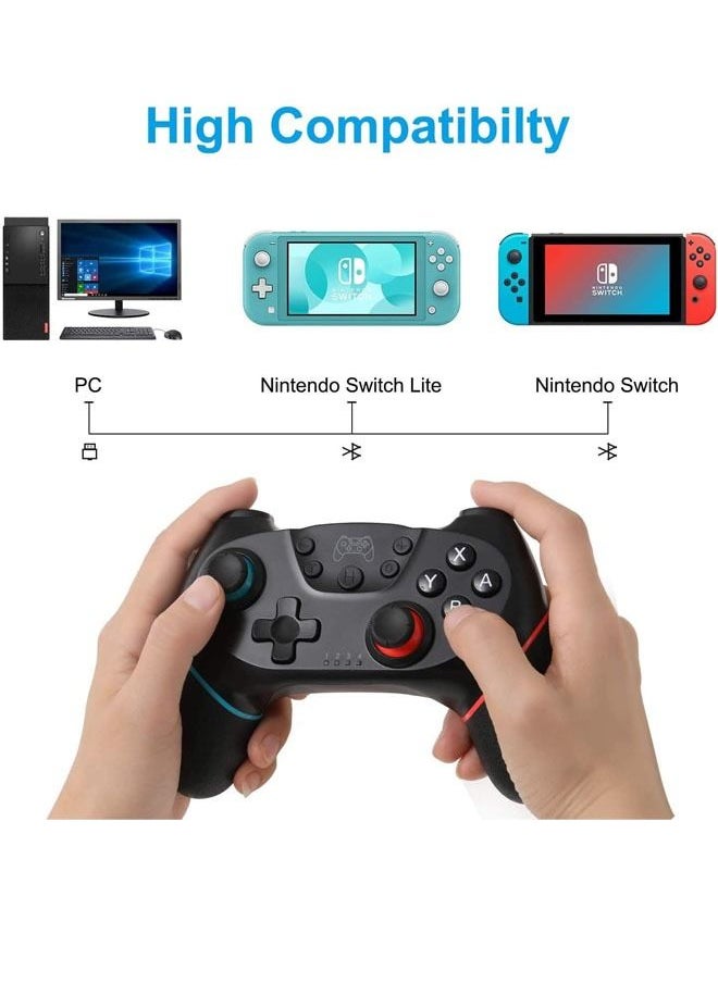 Wireless Controller for Nintendo Switch Gamepad for Switch Lite Joy Con Controller with Turbo Function Dual Vibration Compatible with All Games of Switch