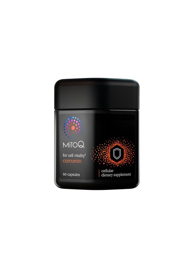MitoQ Curcumin Advanced CoQ10 Antioxidant - Contains Mitoquinol Mesylate & Super Bioavailable Longvida Curcumin Turmeric - Supports Immunity, Digestive Health, & Cell Vitality (60 Capsules) - Image 1
